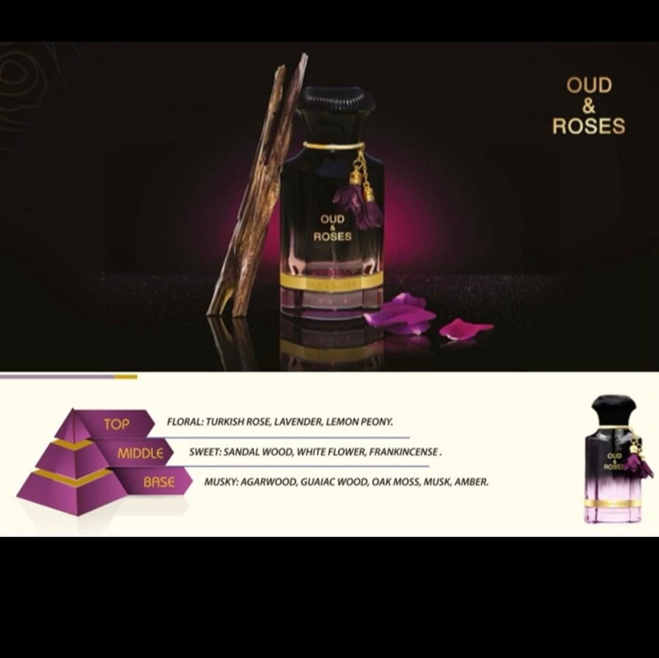 Oud & Rose Ahmed Al Maghribi 60ml Extrait De Parfum