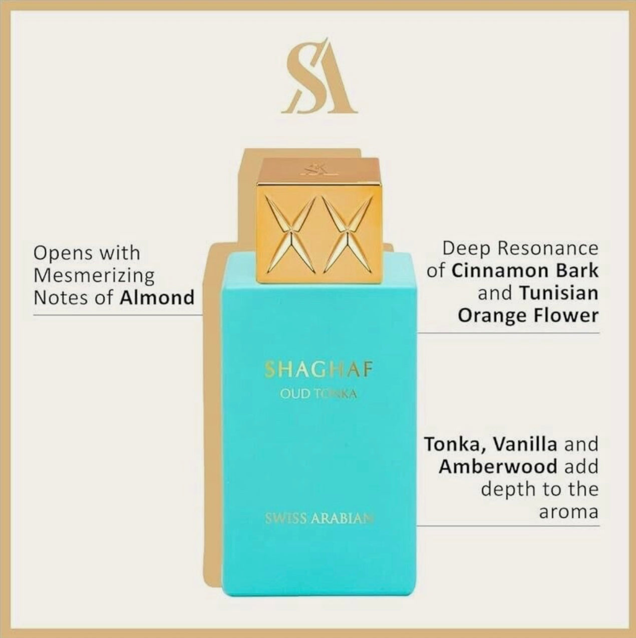 Shaghaf Oud Tonka Eau De Parfum by Swiss Arabian